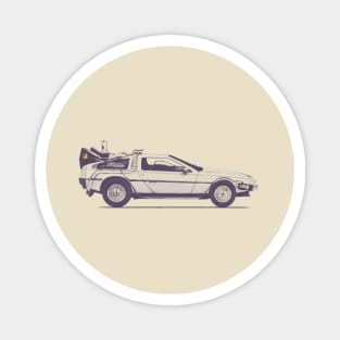 Delorean Magnet